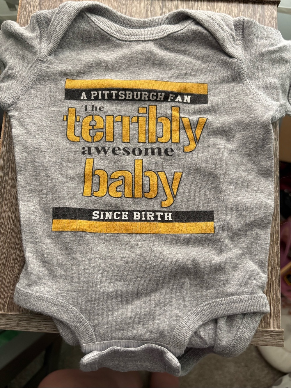 Pittsburgh Steelers onesie 6months